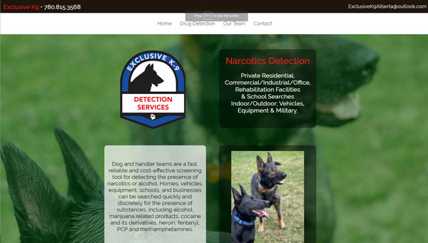 Exclusive K9 Detection Services